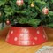 Edge Collections - 26" - Red - Decorative Christmas Tree Collar with Snowflake Design - 1 Piece
